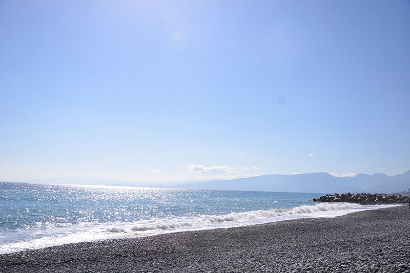 海沿いの町、中郡二宮町