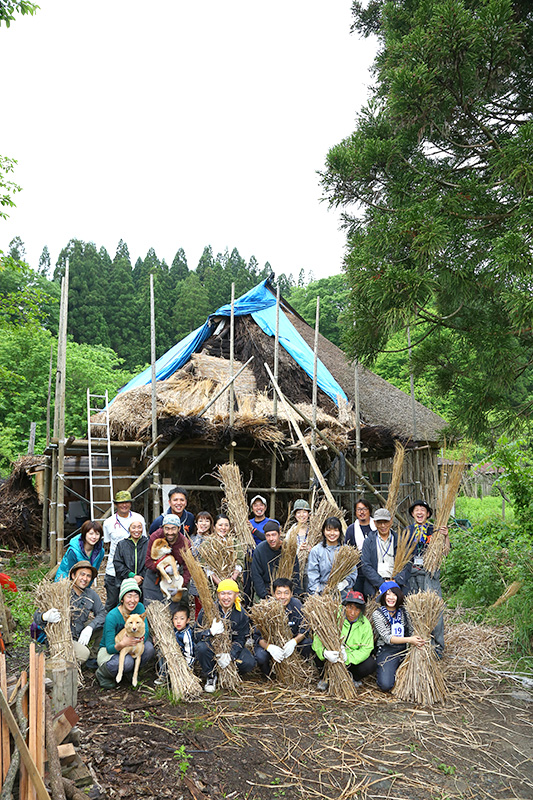 ▲八峰町移住体験ツアー(第2回目)参加者と