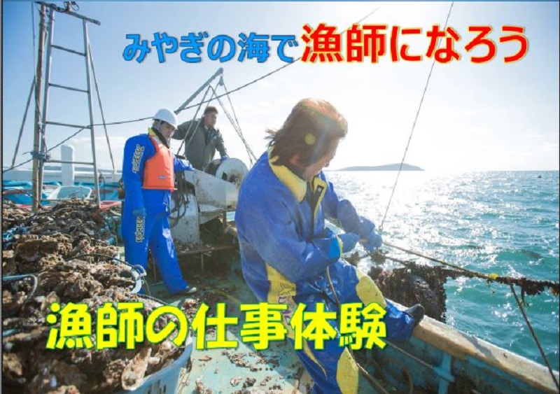 【宮城県】8月は・・・漁師の仕事体験～みやぎの海で漁師になろう！ | 移住関連イベント情報