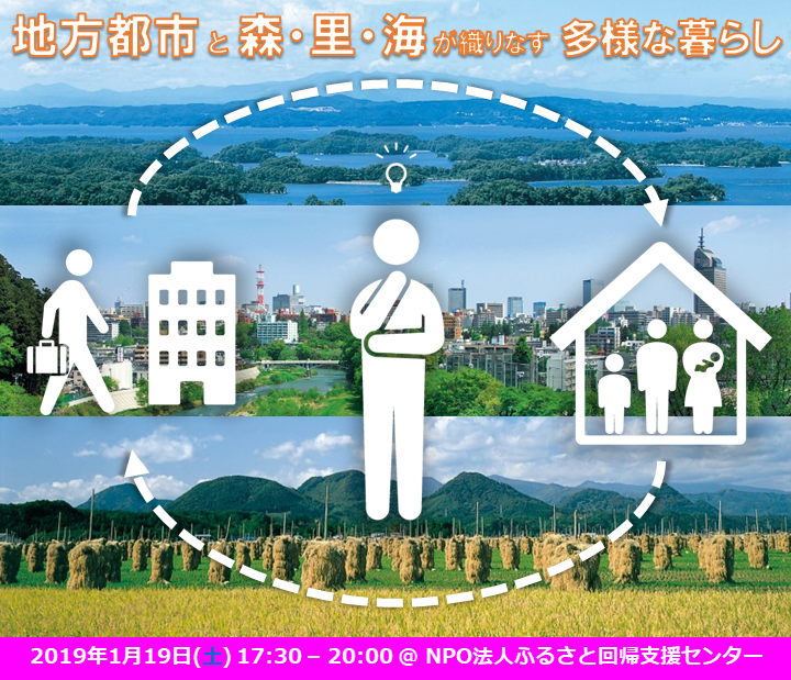 みやぎ移住スタイル「地方都市と森・里・海が織りなす多様な暮らし」（第6回みやぎ移住フェア） | 移住関連イベント情報