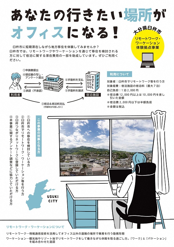 【臼杵市】リモートワーク・ワーケーション体験拠点事業を開始しました | 地域のトピックス