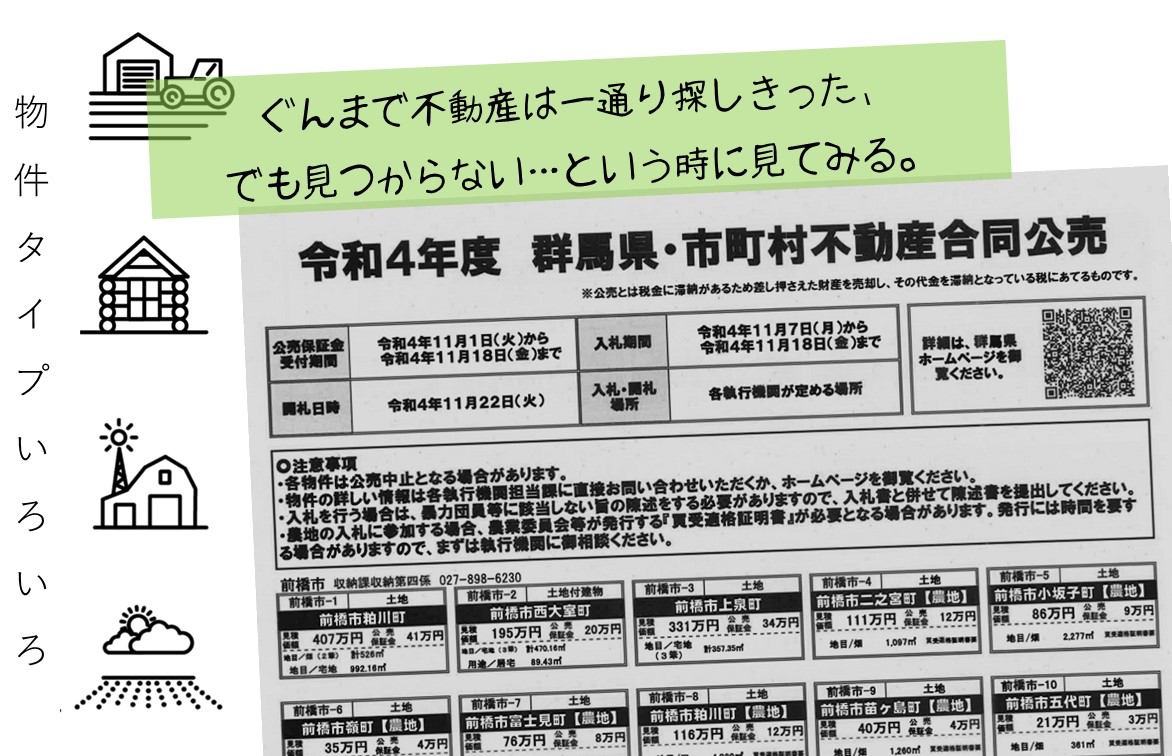 【農地・土地・物件をお探しの方…】不動産合同公売をご存じですか？ | 地域のトピックス