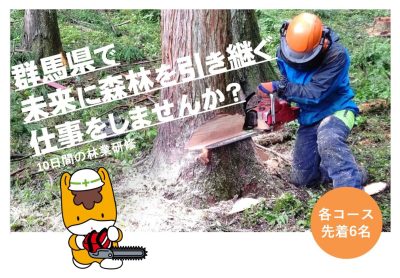 群馬県で林業を体験してみよう!!「令和5年度 ぐんま林業就業支援研修」 | 地域のトピックス