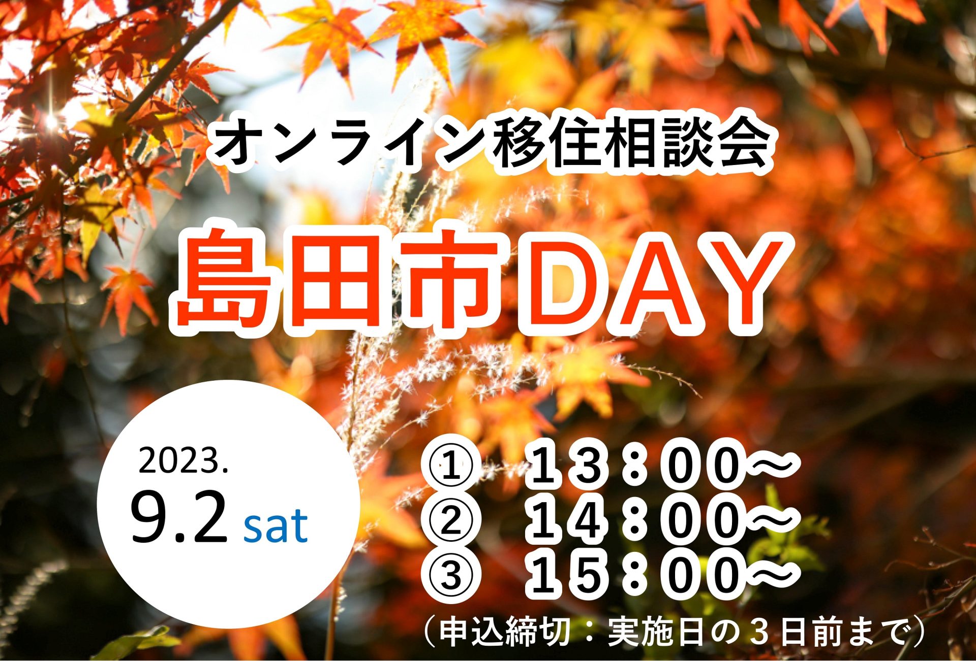 オンライン移住相談会「島田市DAY」 | 移住関連イベント情報