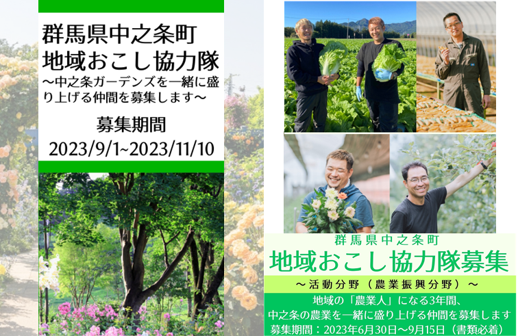 【農業振興】【花のまちづくり推進分野】中之条町地域おこし協力隊募集~オンライン説明会・現地相談会あり~ | 地域のトピックス