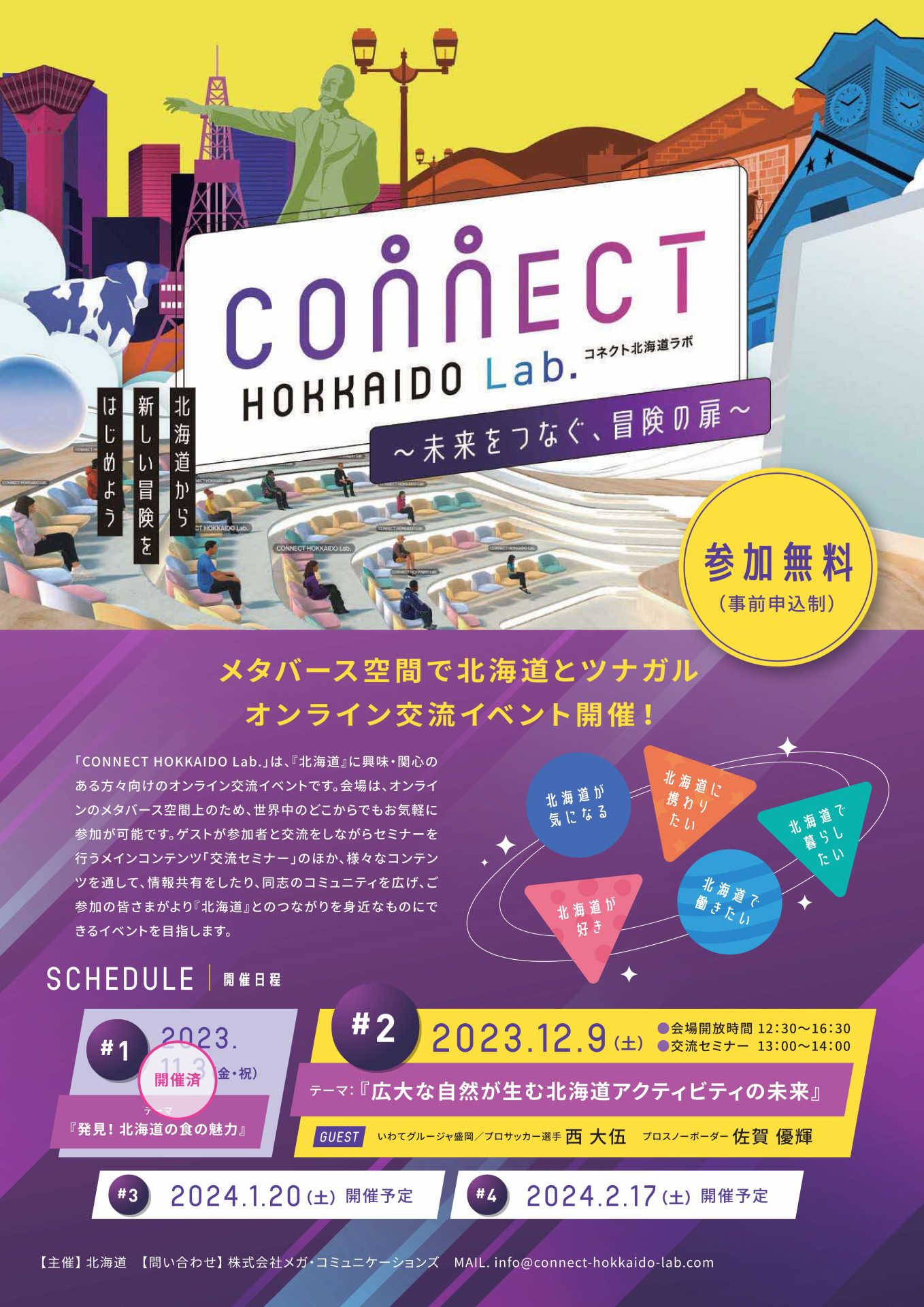 第2回 Connect北海道Lab.「広大な自然が生む北海道アクティビティの未来」 | 移住関連イベント情報