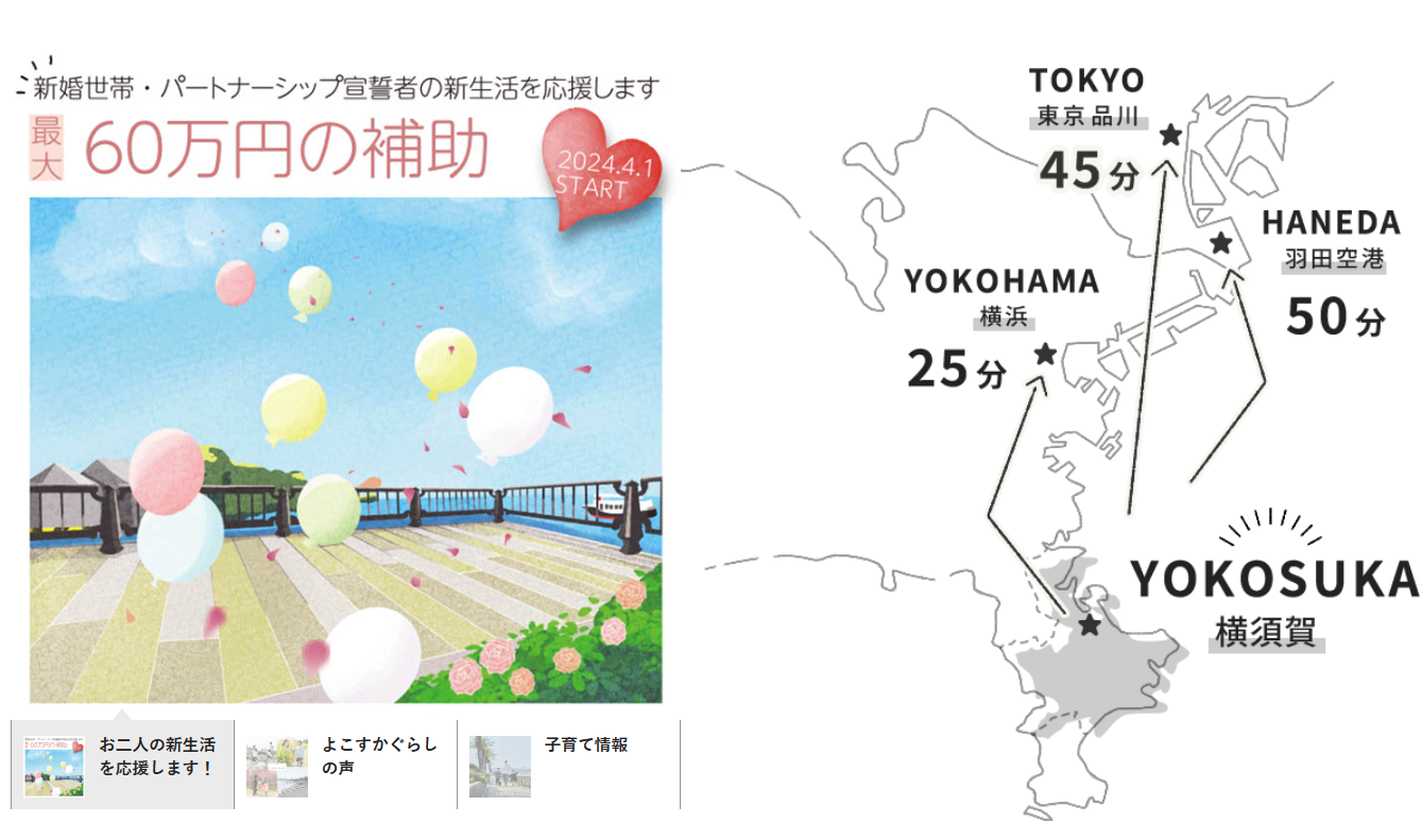 【横須賀市】移住・定住者向けのサイトを公開しました! | 地域のトピックス