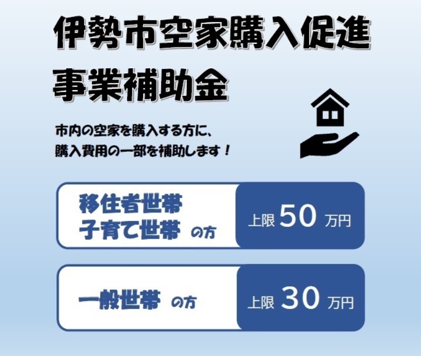 【活用しよう!】伊勢市の空家購入促進事業補助金について | 地域のトピックス