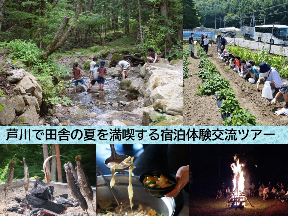 芦川で田舎の夏を満喫する宿泊体験交流ツアー[新宿発着バスツアー] | 移住関連イベント情報