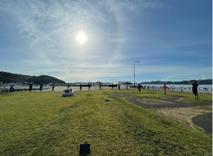 宇野港 ラジオ体操&朝食交流会 | 地域のトピックス