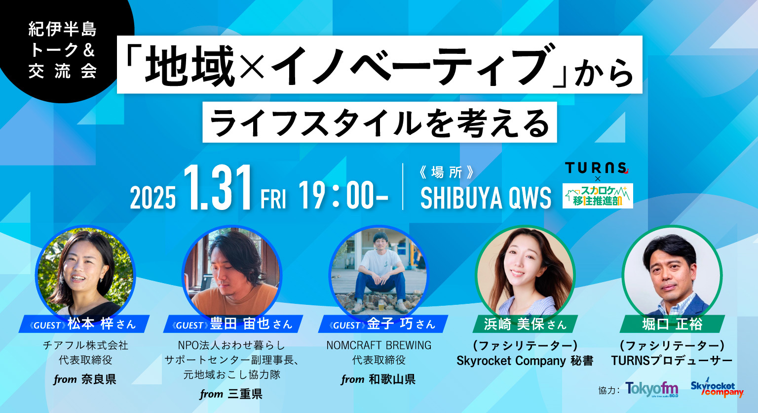 紀伊半島トーク&交流会「地域×イノベーティブ」からライフスタイルを考える | 移住関連イベント情報