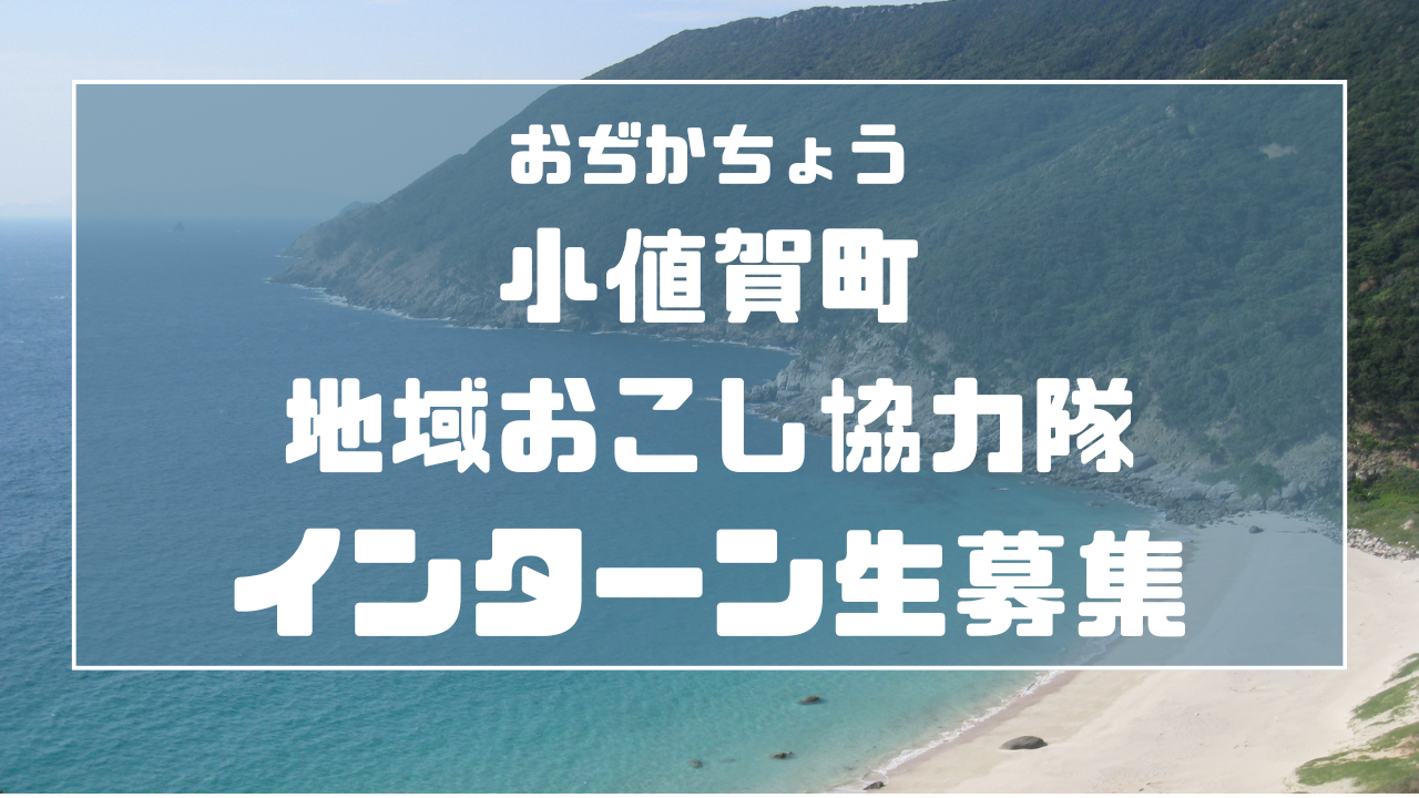 長崎県小値賀町(おぢかちょう)地域おこし協力隊インターン生を募集しています! | 地域のトピックス