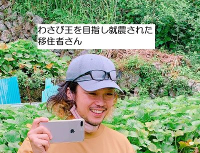 わさび農家になられた移住者さん | 地域のトピックス
