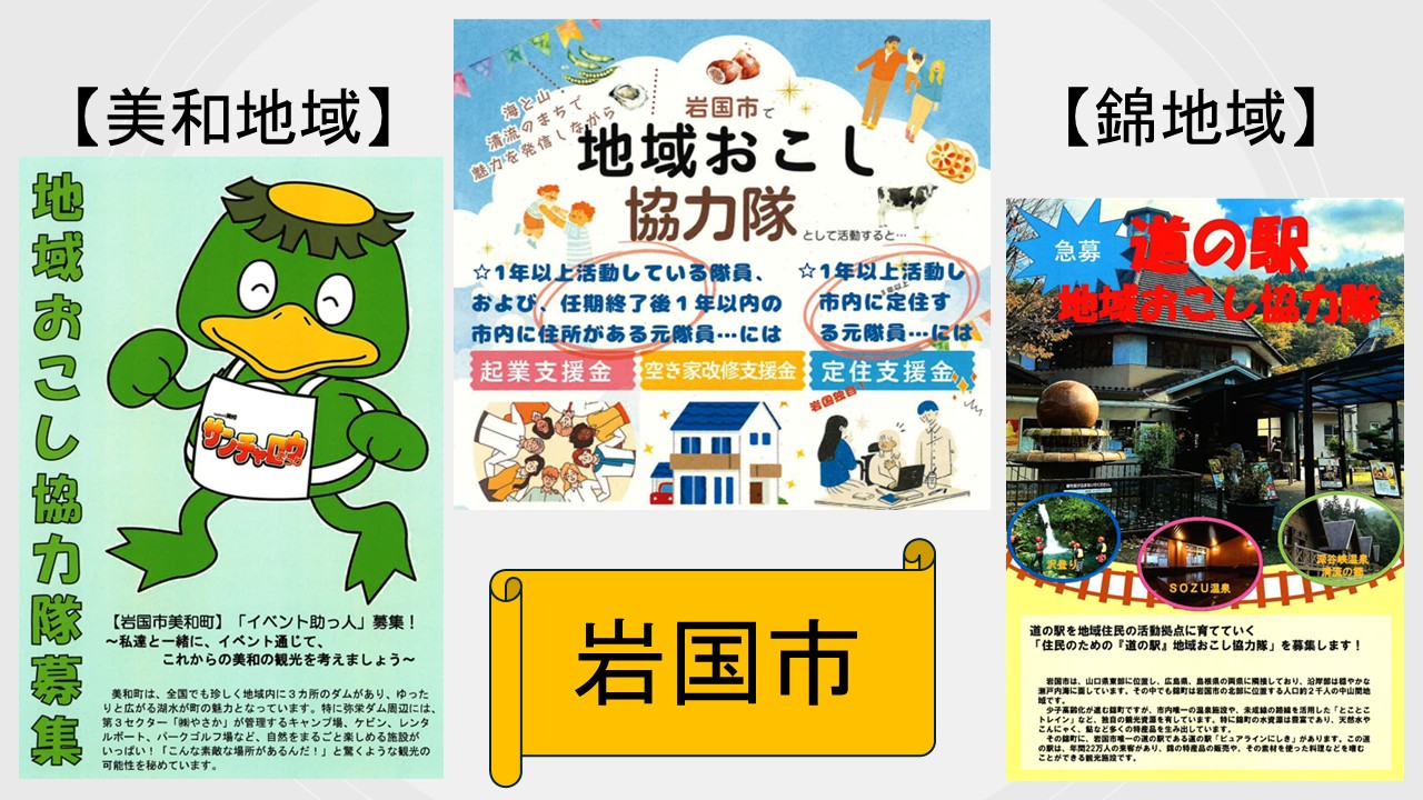 【岩国市】美和地域と錦地域が ＜地域おこし協力隊員＞ を募集します！ | 地域のトピックス