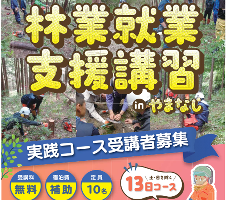 5/12～29【山梨県】林業 就業支援講習 | 地域のトピックス