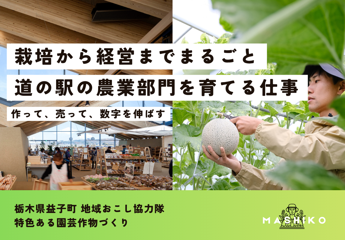 地域農業の“中核”を担う人材へ。道の駅の農業部門を育てる仕事。 | 地域のトピックス