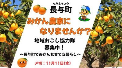 『みかん農家になりませんか？』長与町地域おこし協力隊募集中！ | 地域のトピックス